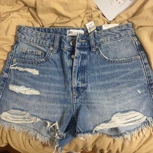 Zara high rise Jean shorts